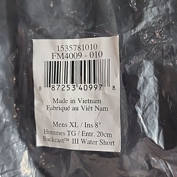 2666 NWT Men’s PFG Backcast III Water Shorts Size XL 8" Inseam Black - Picture 4 of 8